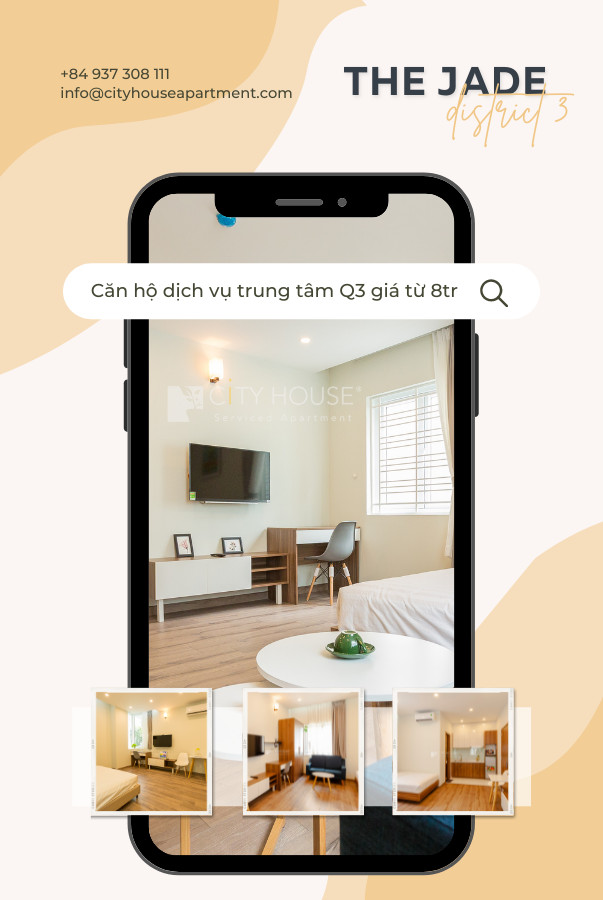 Căn hộ dịch vụ quận 3, căn hộ cho thuê quận 3, thuê căn hộ dịch vụ quận 3, cityhouse apartment
